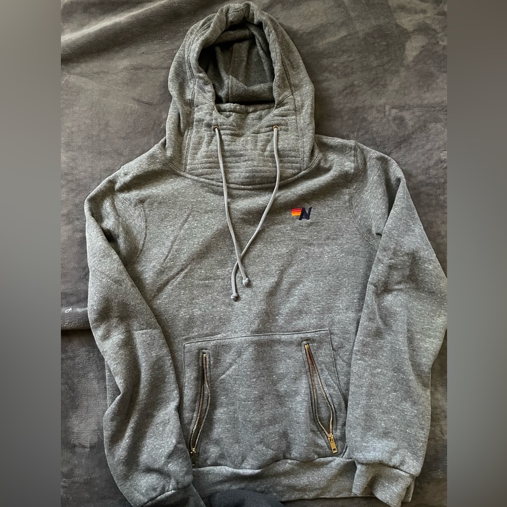 Aviator Nation Ninja Pullover Hoodie. Heather Grey. Size Large. Brand new
